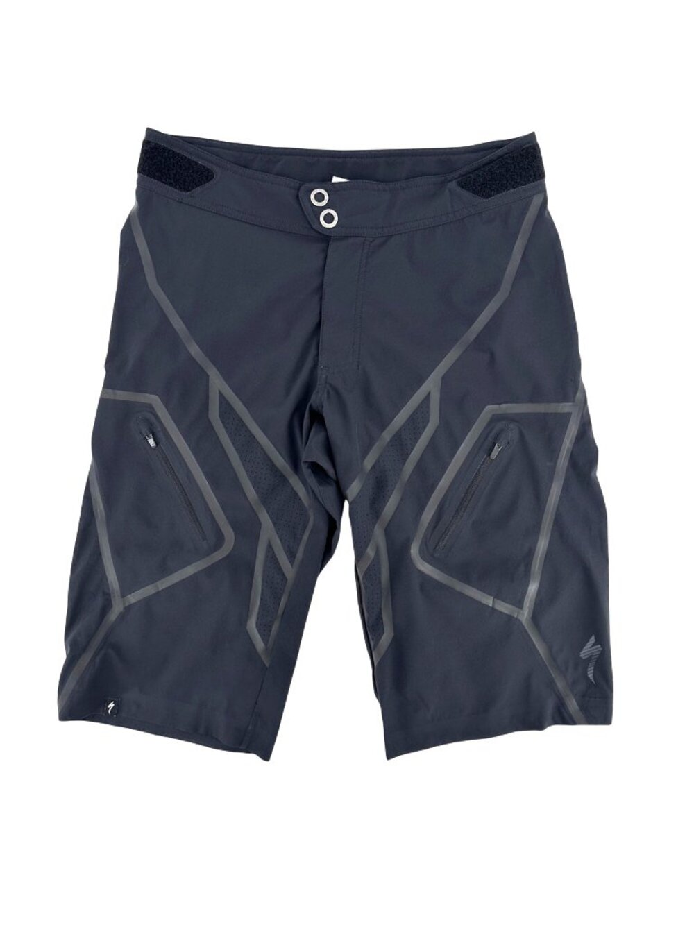 Specialized Mens Relaxed Fit Black Cycling Shorts Size 30 Adjustable Waist